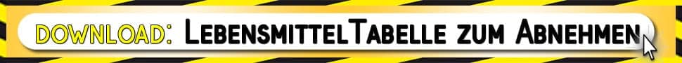 Lebensmittel zum stressfrei Abnehmen Tabelle